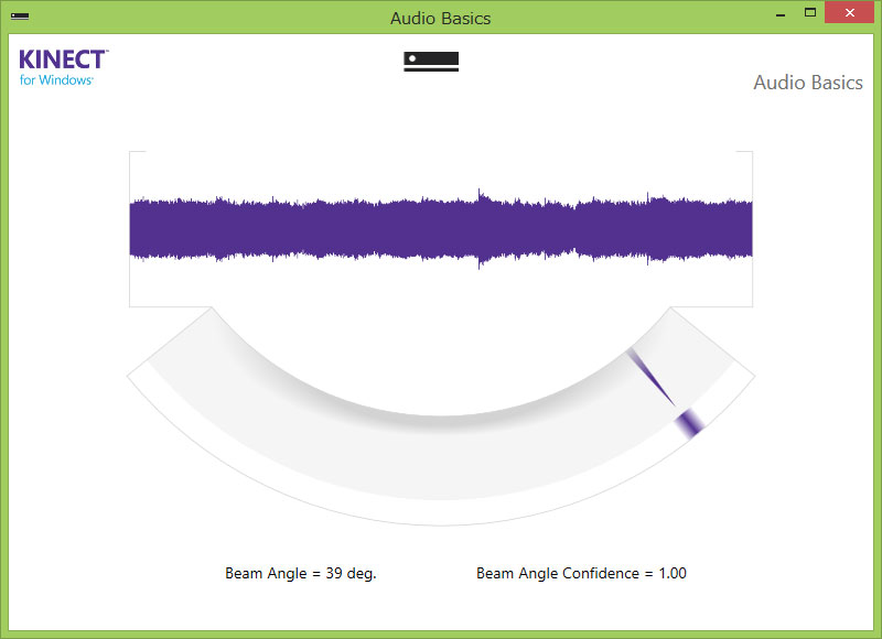 Audio Basicsの実行画面例